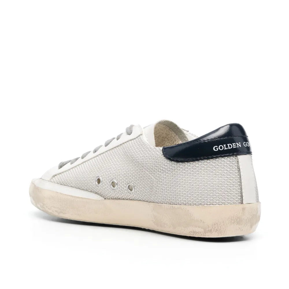 Golden Goose Super-Star leather sneakers White Blue star