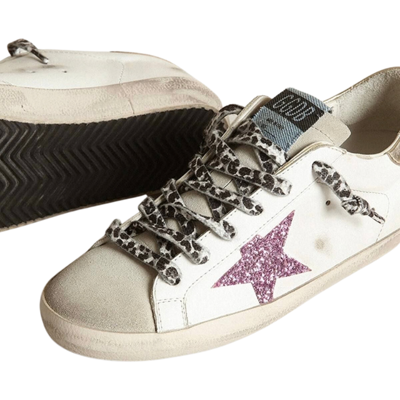 Golden Goose Super-Star 'Glitter Gold Heel Tab' (Unisex)