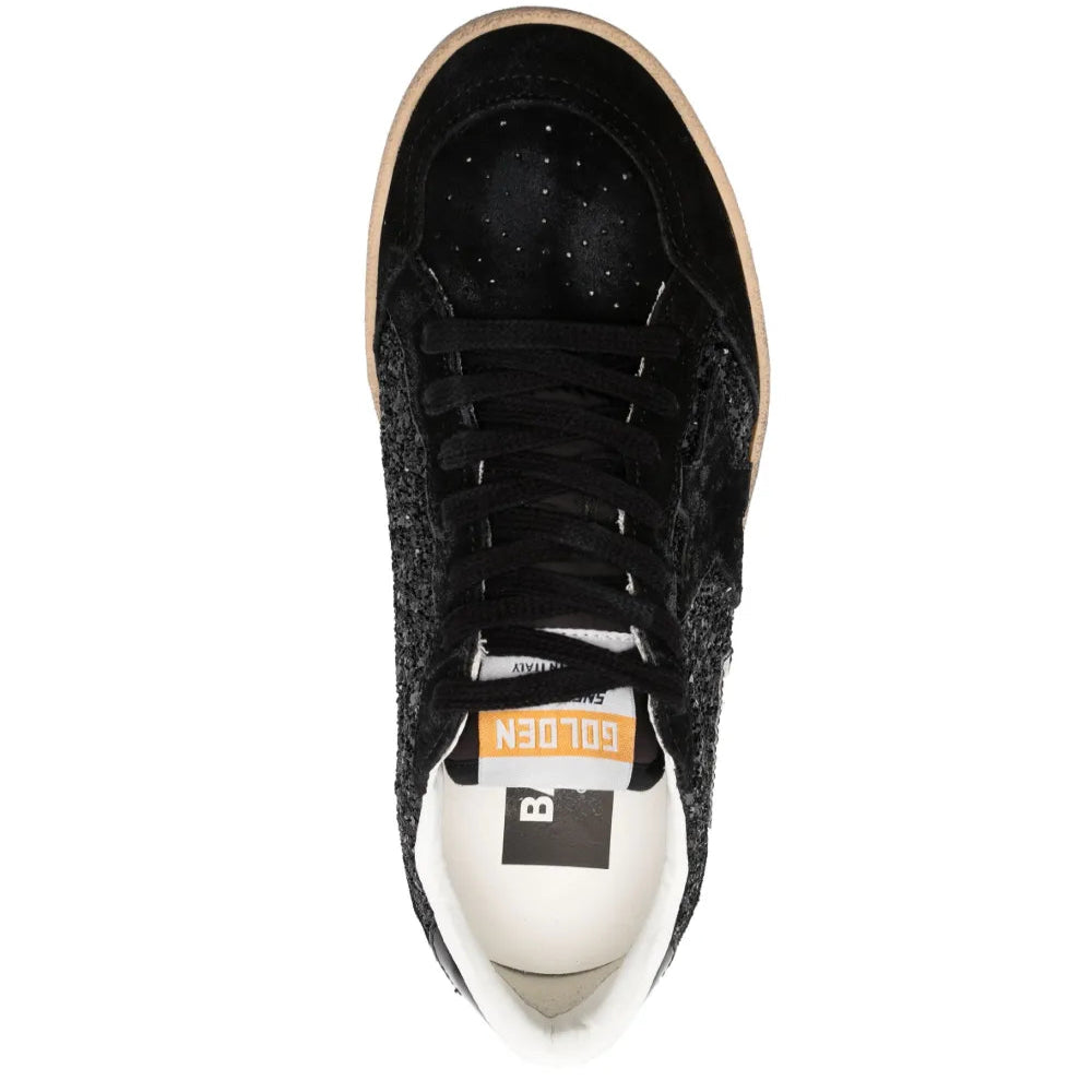 Golden Goose Ball Star glitter sneakers all Black