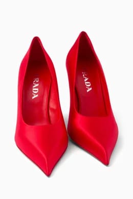 Prada Point-toe 85 Pumps in Satin