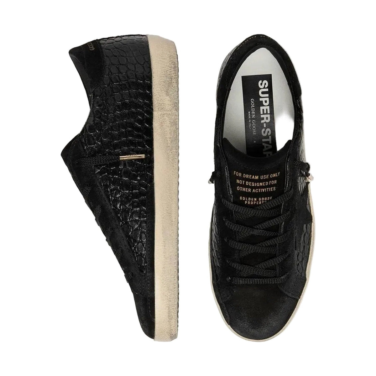 Golden Goose Super-Star LTD 'Black Croc-Print' (Unisex)