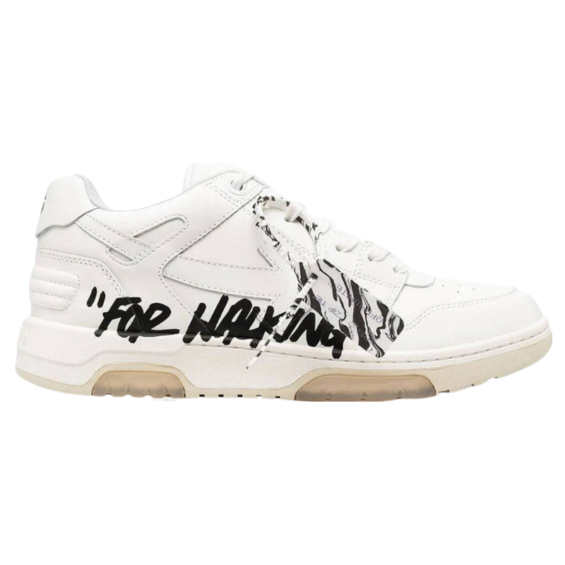 OFF-WHITE Out Of Office OOO low Tops for Walking for – White Black