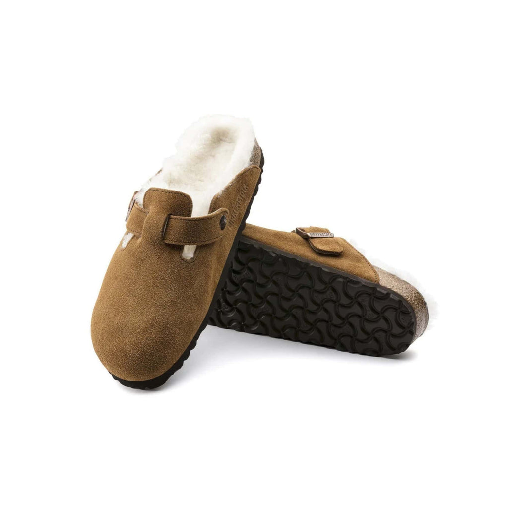 Birkenstock Boston Shearling Suede 'Mink' (Women)