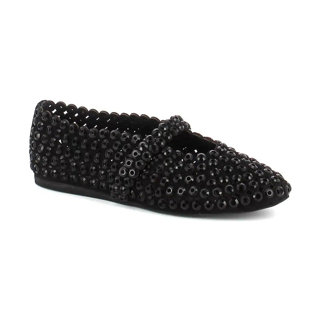 Alaïa Suede Crystal-Embellished Ballet Flat 'Black' (Women)