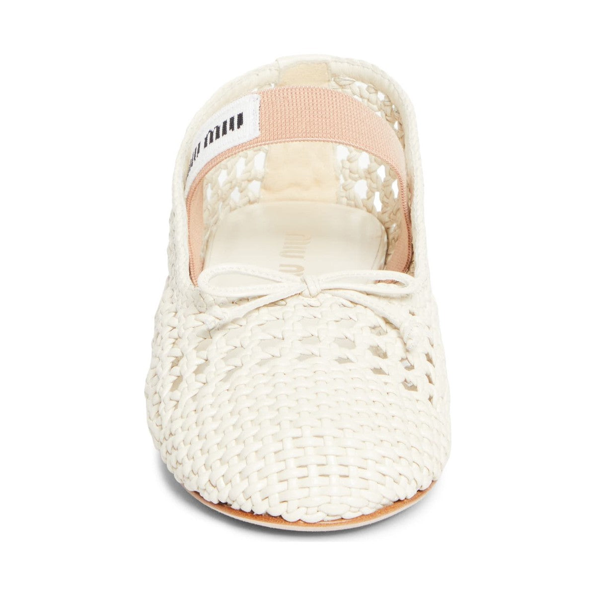 Miu Miu Mesh Ballerina 'White' (Women)