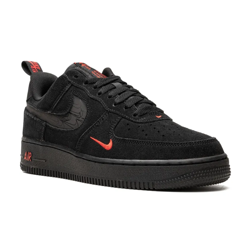 Nike Air Force 1 Low 'Multi-Swoosh Black Crimson' (Unisex)