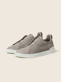 Zegna Triple Stitch™ Sneaker 'Light Grey Leather' (Men)