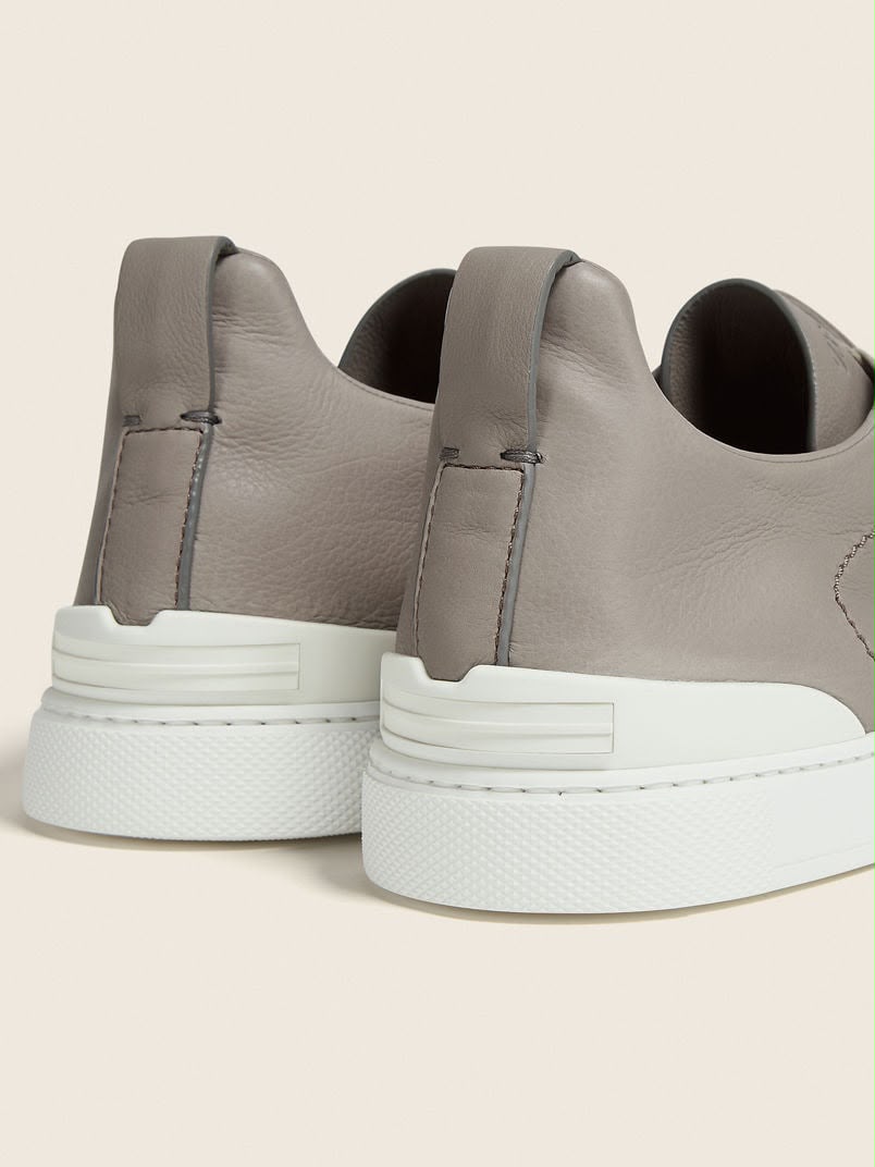 Zegna Triple Stitch™ Sneaker 'Light Grey Leather' (Men)