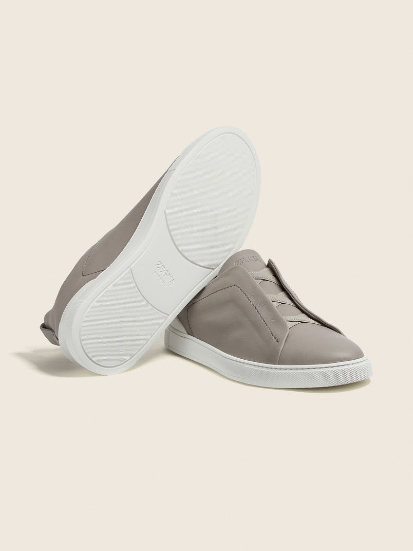 Zegna Triple Stitch™ Sneaker 'Light Grey Leather' (Men)